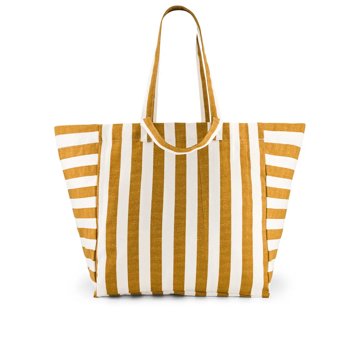 Tote Bag, Elisa - Ecru/Camel Stripes