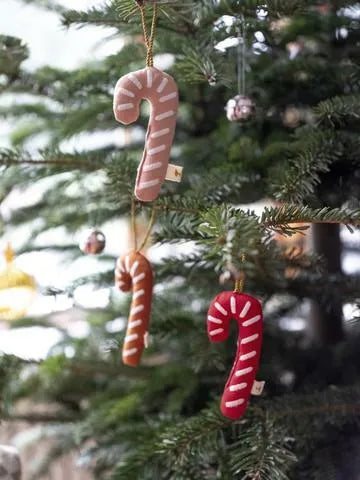 Lot de 3 Ornements de Noël - Sucre d'orge