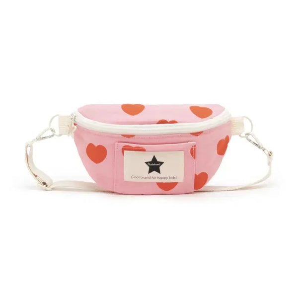 Le "Baby" sac banane Coeur - Rouge et Rose