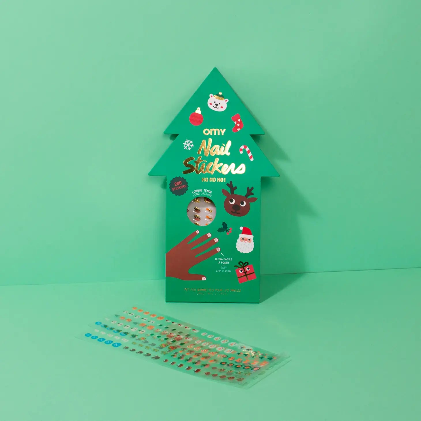 200 Autocollants pour ongles - NOËL