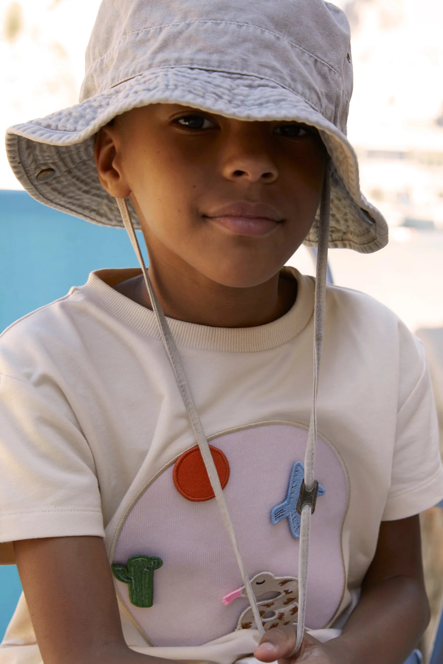 T-Shirt à velcro personnalisable - Écru