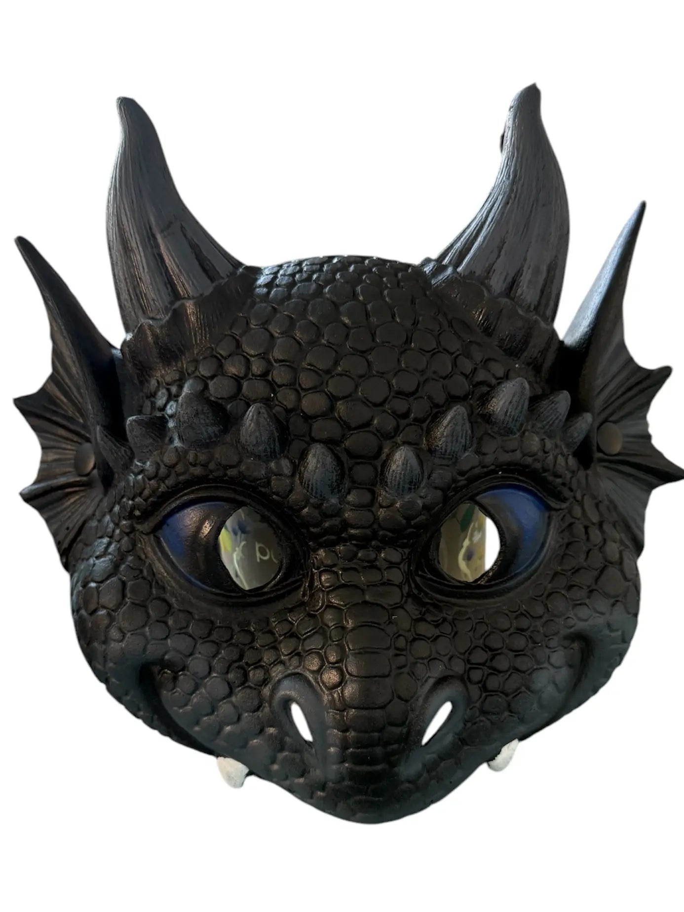 Masque Dragon Noir - Déguisement enfant