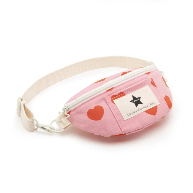 Le "Baby" sac banane Coeur - Rouge et Rose