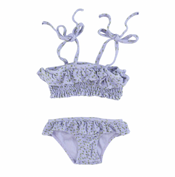 Bikini - Lavender with Yellow Flowers | terry cotton