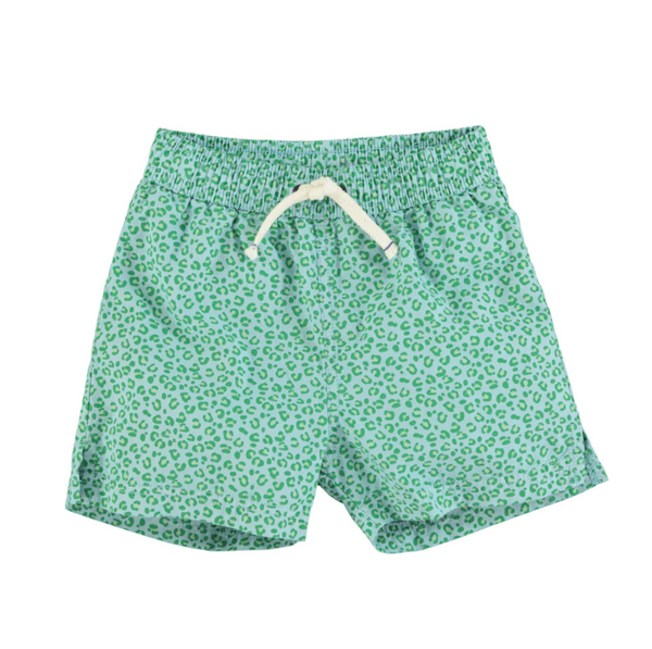 Swimsuit - Green with animal print