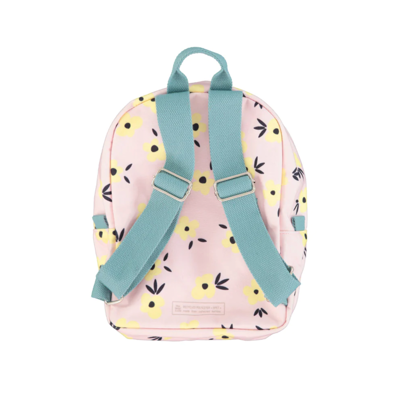 Small backpack - Pale pink and yellow flowers