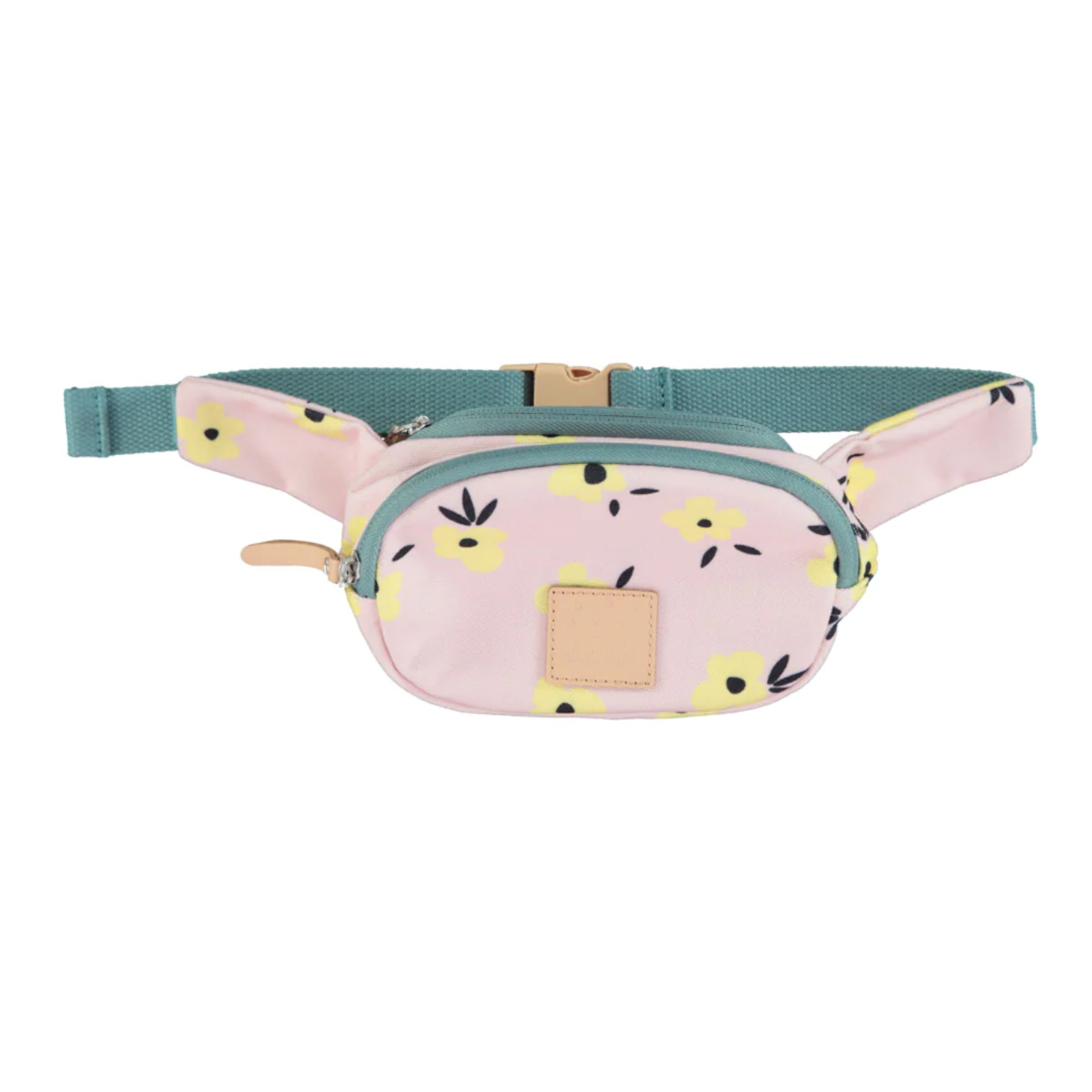 Belt bag for <tc>kids</tc> - Pale pink and yellow flowers