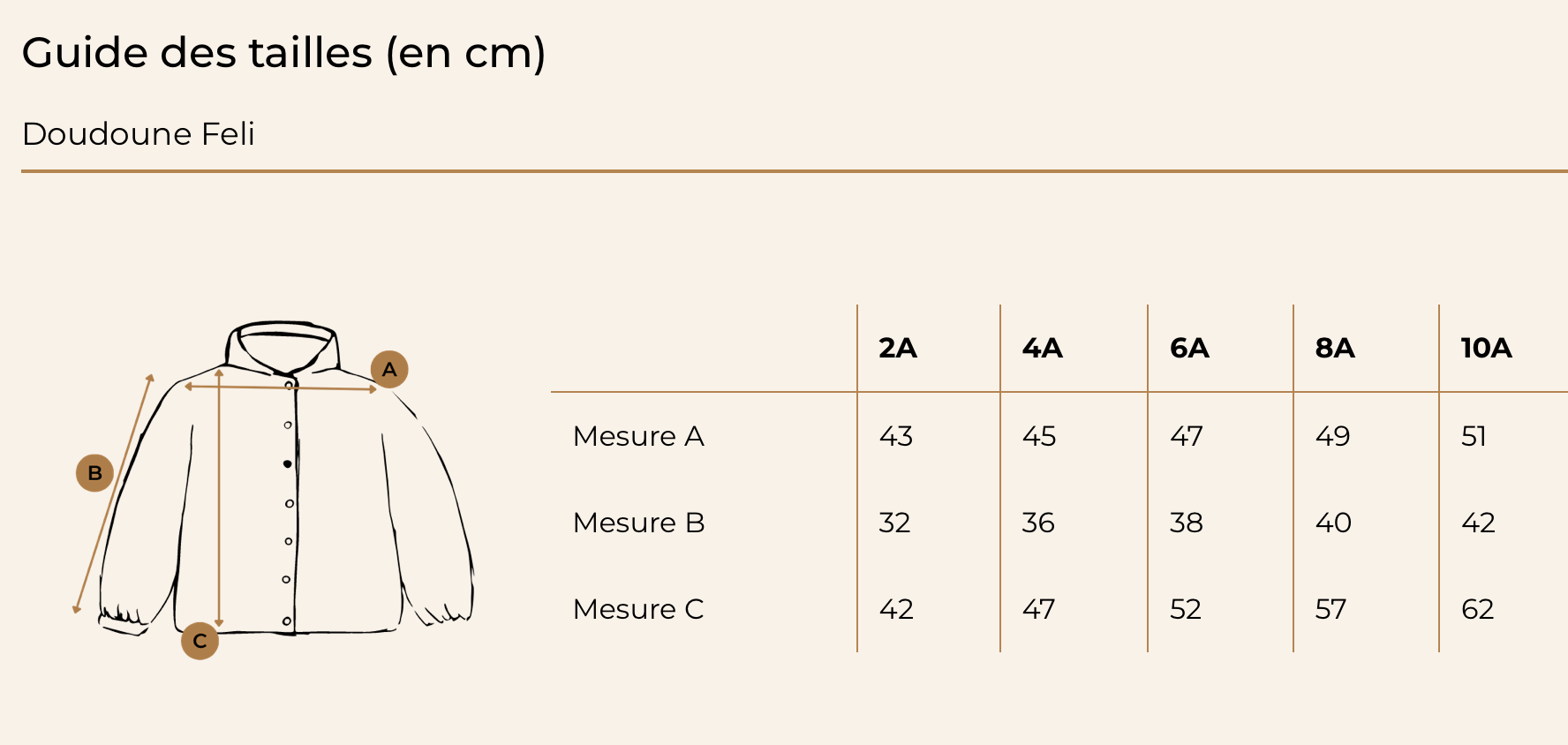 Doudoune FELI - Manteaux doublure polaire, 3 coloris