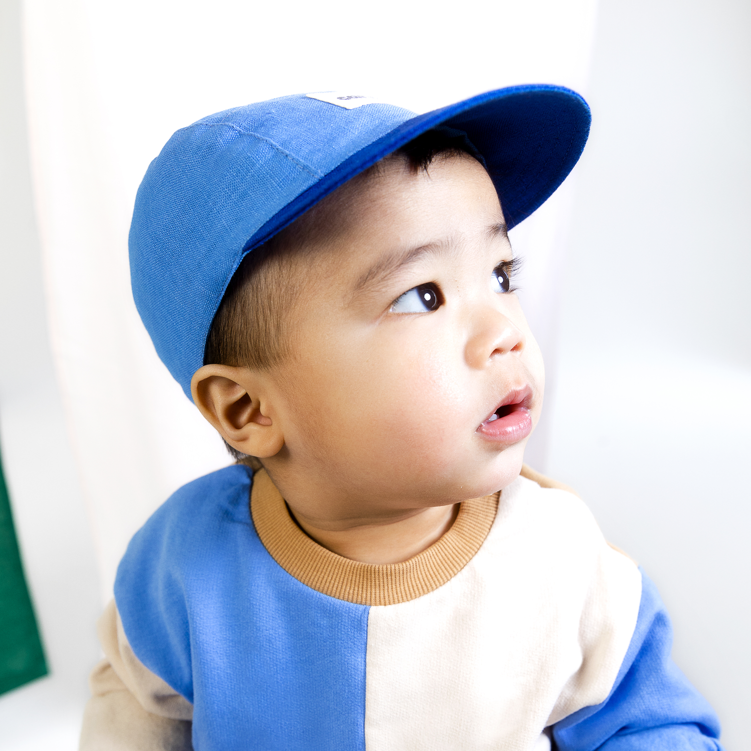 Casquette en lin - Duo Bleu