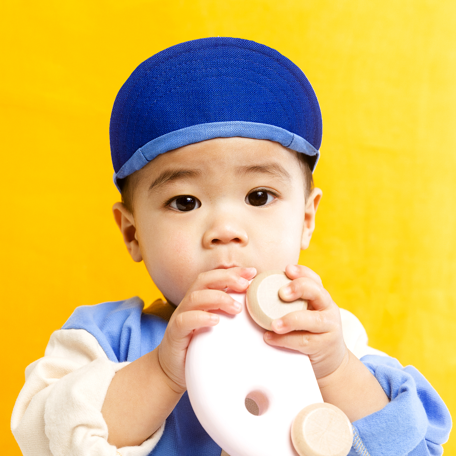 Casquette en lin - Duo Bleu