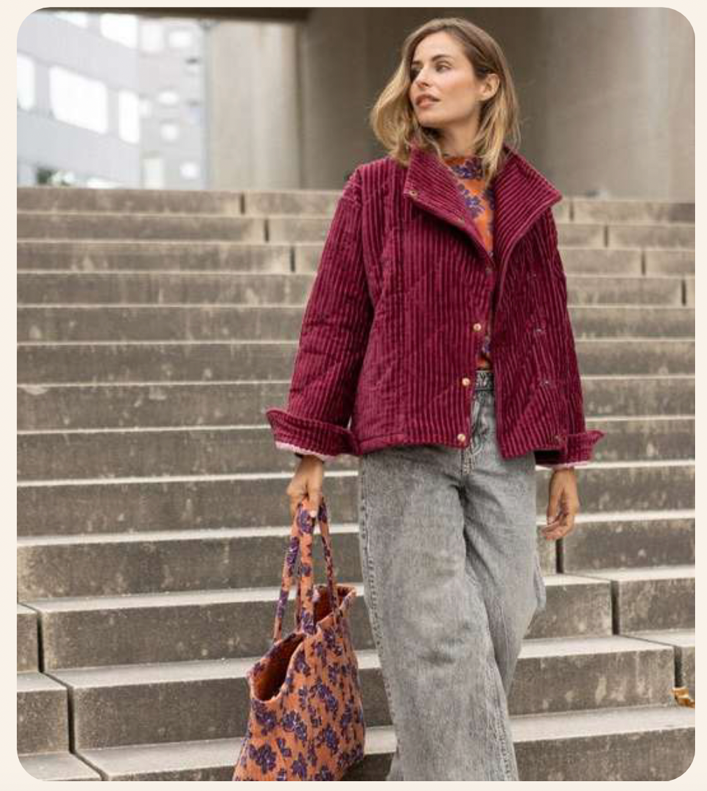 Women's KAPURO Jacket - Corduroy Cherry