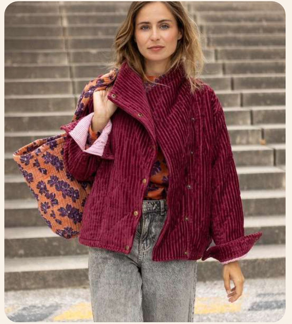 Women's KAPURO Jacket - Corduroy Cherry