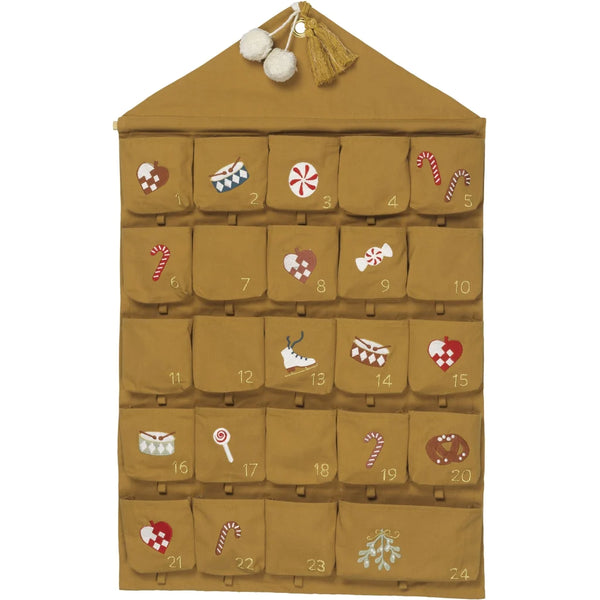 Calendrier de l'Avent en tissus - Nostalgie Ocre
