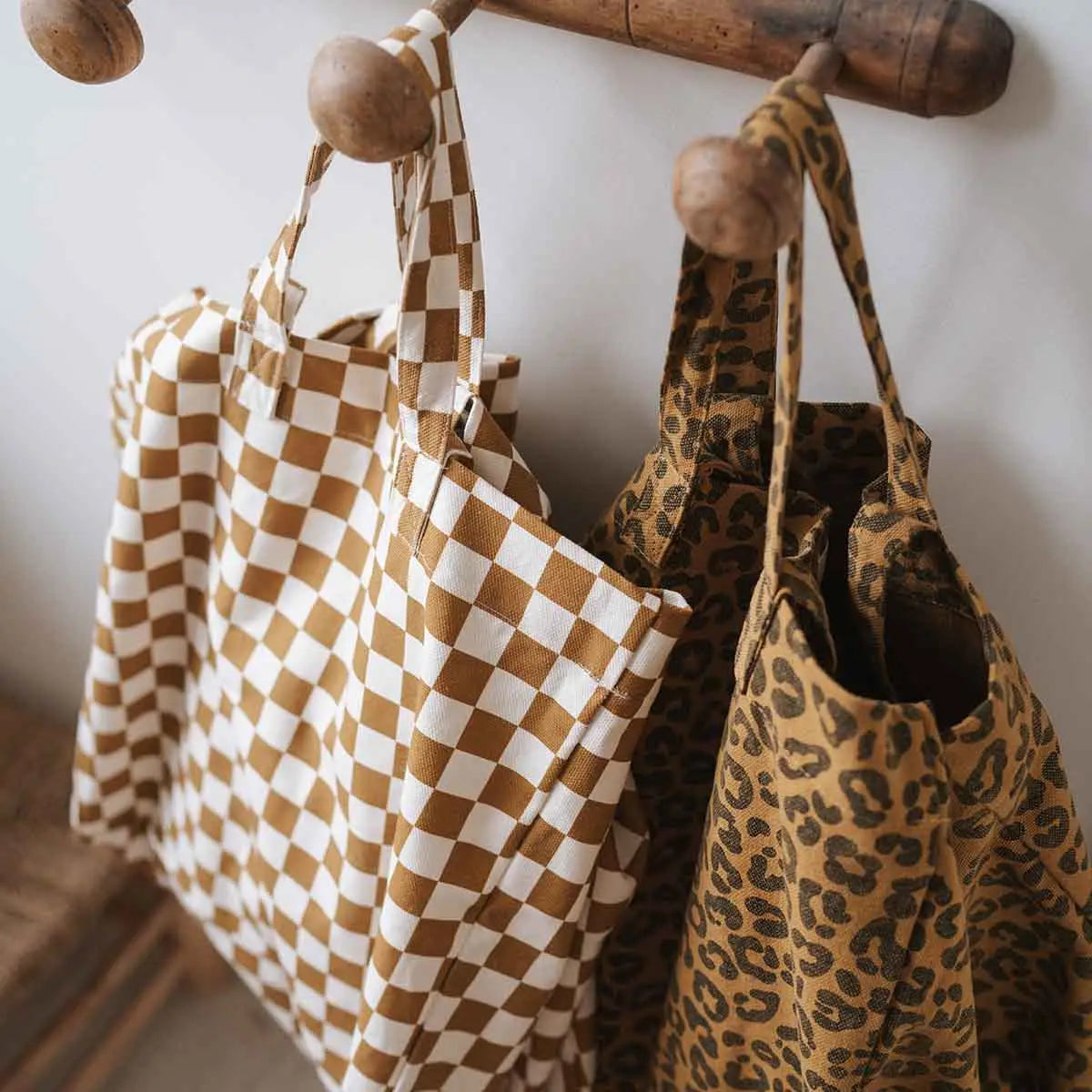 Sac Cabas, Elisa Damier - Caramel