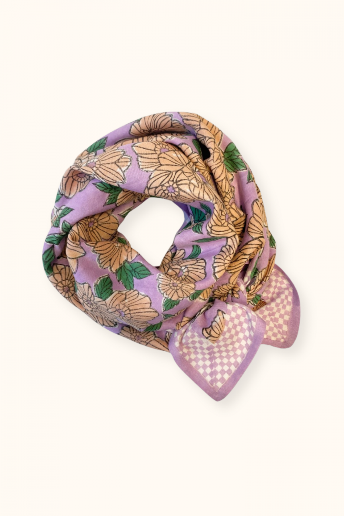 LATIKA Scarf - Flora Bold Lavender