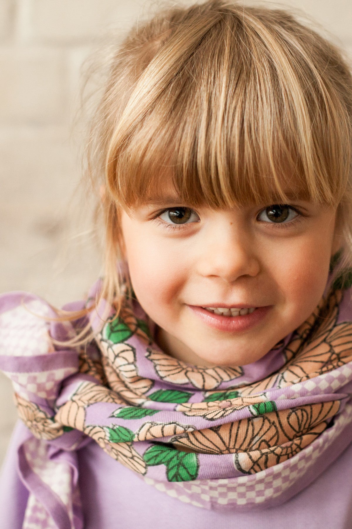 LATIKA Scarf - Flora Bold Lavender