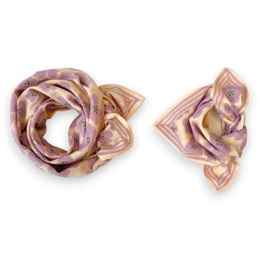 LATIKA Scarf - Flora Bold Lavender