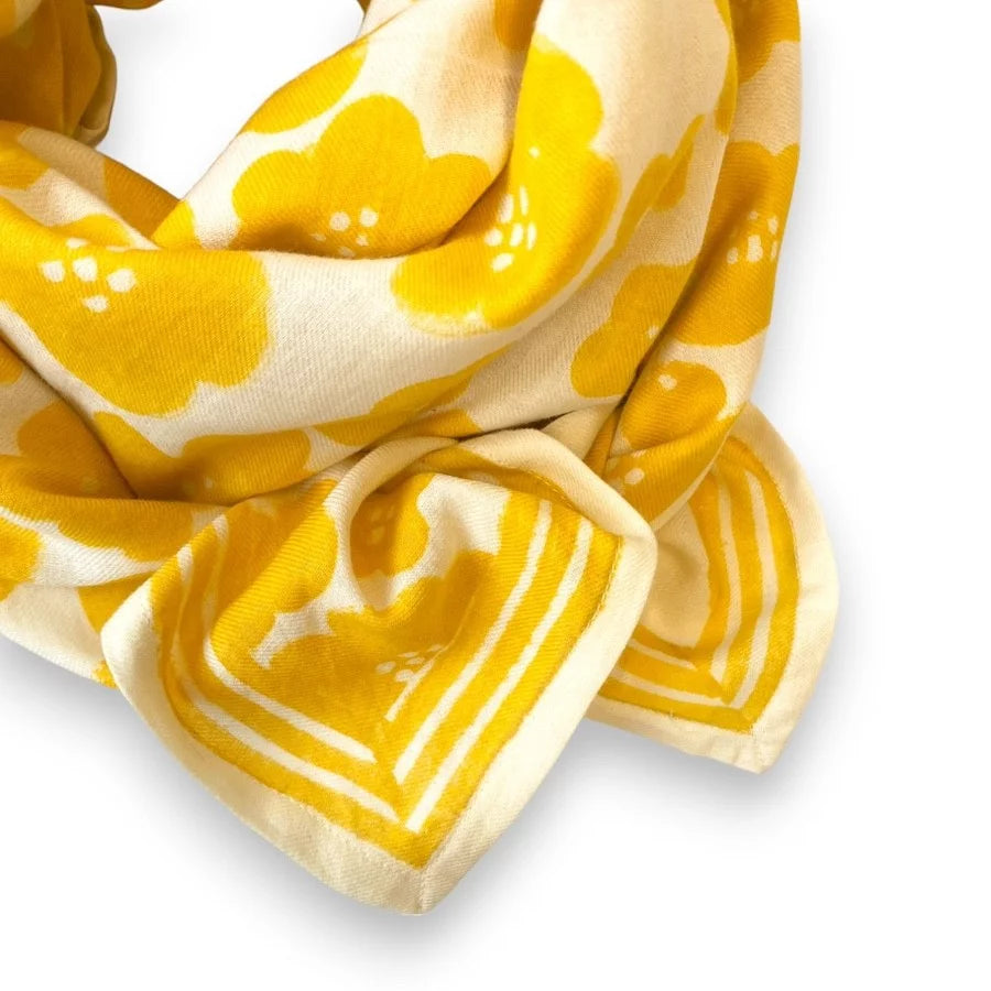 LATIKA Scarf - Flora Bold Citron