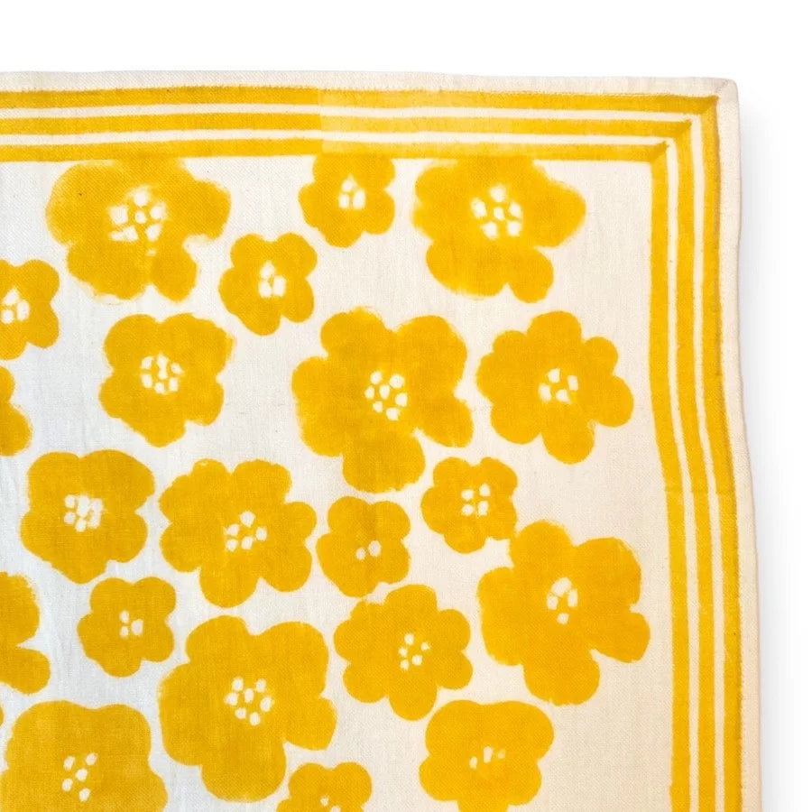 LATIKA Scarf - Flora Bold Citron