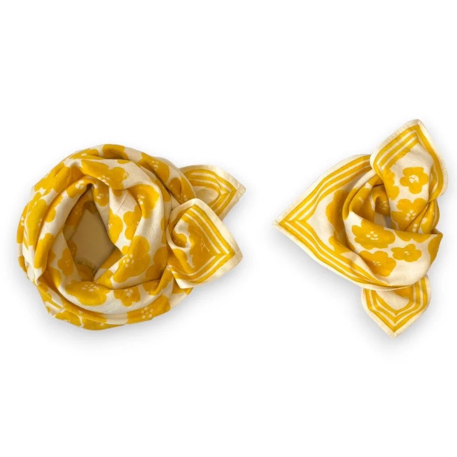 Foulard LATIKA - Flora Bold Citron