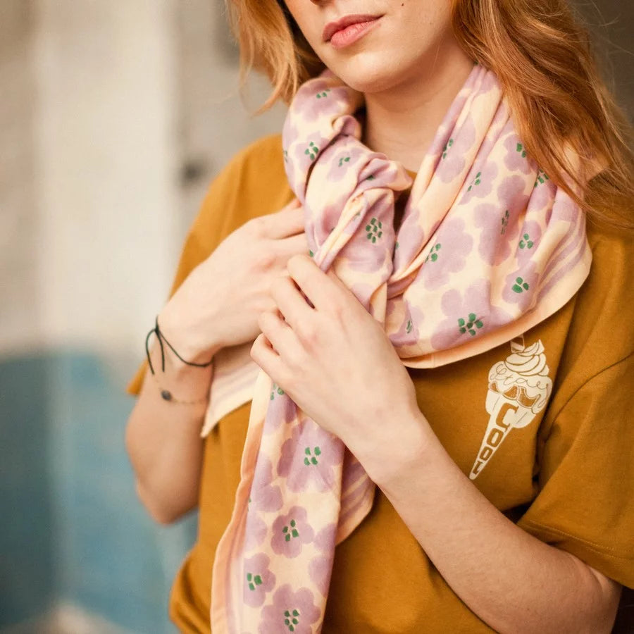 Foulard LATIKA - Flora Bold Lavande