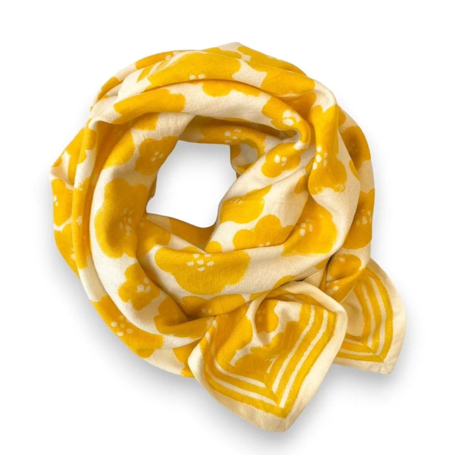 LATIKA Scarf - Flora Bold Citron