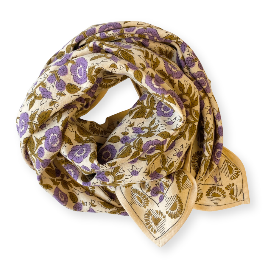 Foulard LATIKA Soleil - Amande