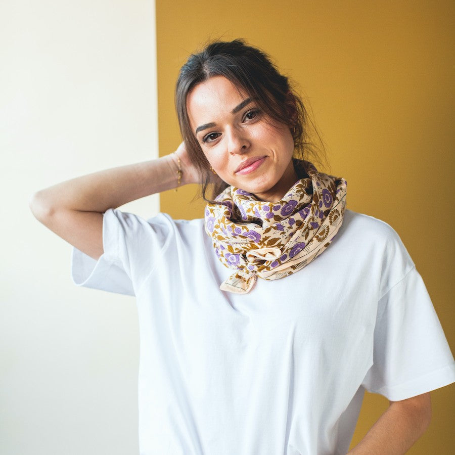 Foulard LATIKA Soleil - Amande
