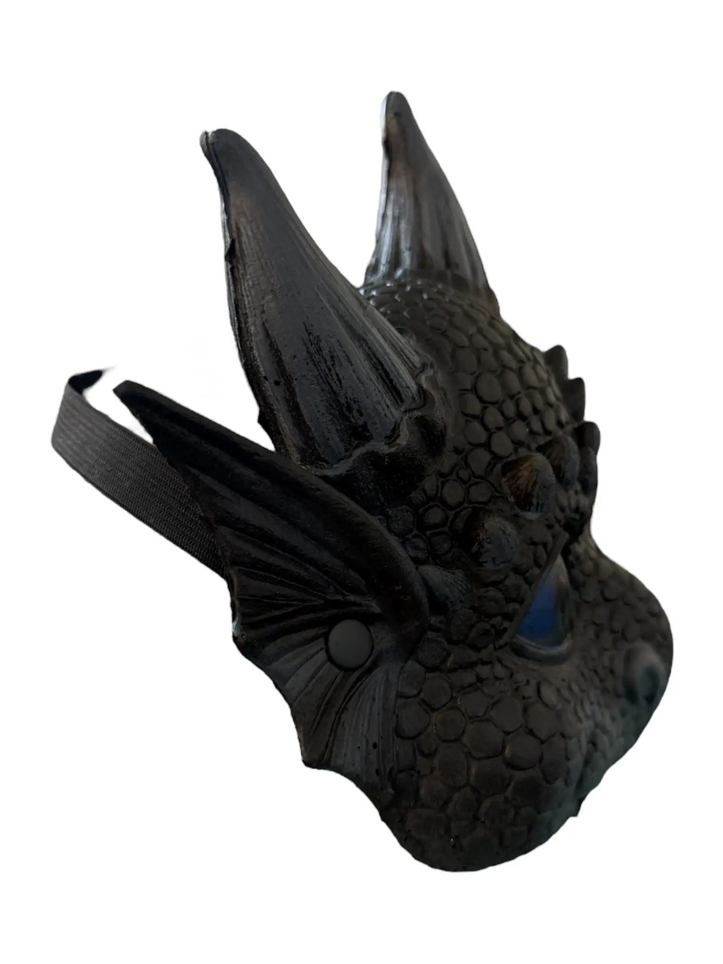 Masque Dragon Noir - Déguisement enfant