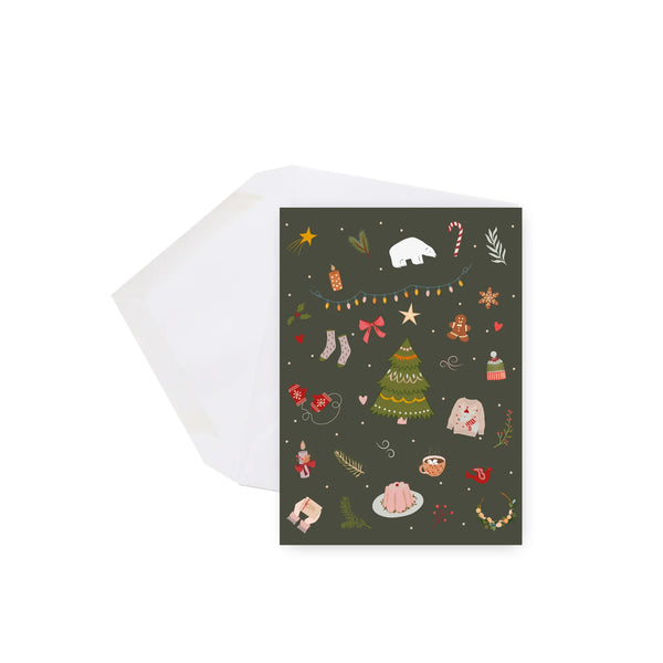 Mini carte de Noël - Joyeuses Fêtes