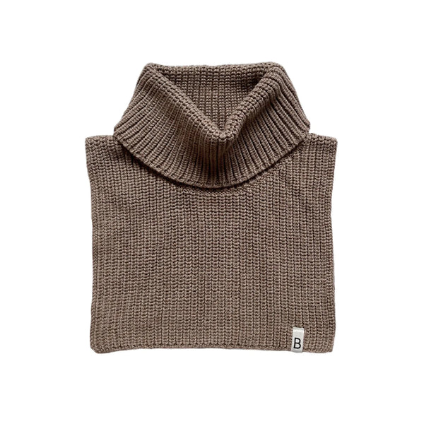 Neck warmer for baby and <tc>kids</tc> in Knit - Cappuccino