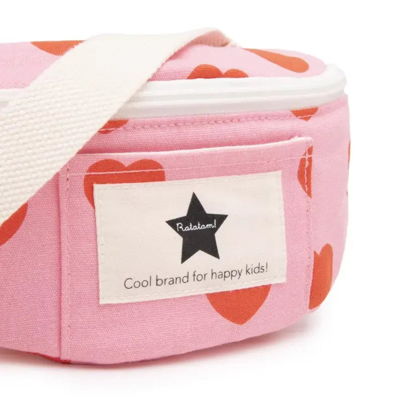 Le "Baby" sac banane Coeur - Rouge et Rose