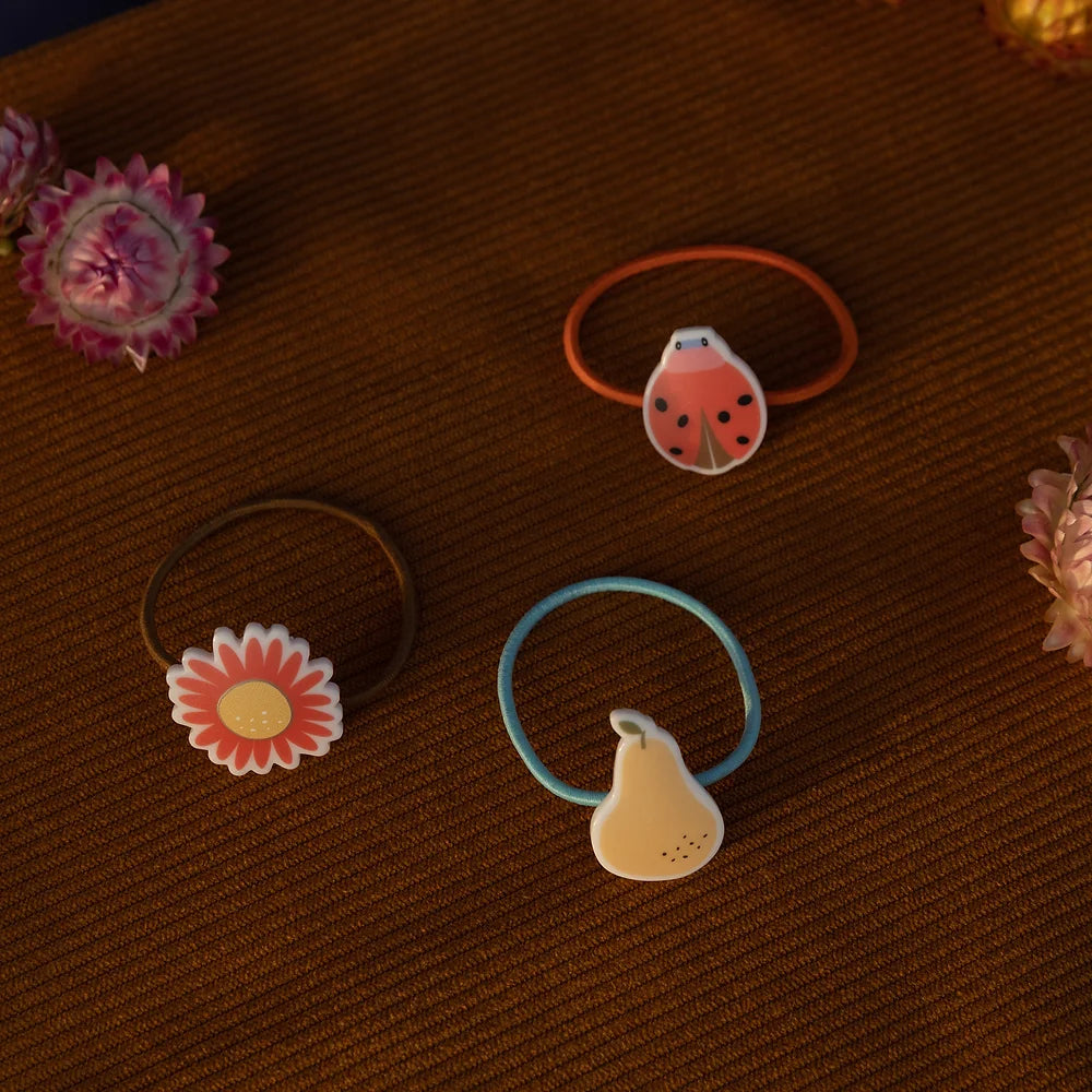 Hair Ties - Farmhouse Edition Pears / Ladybugs / Flowers