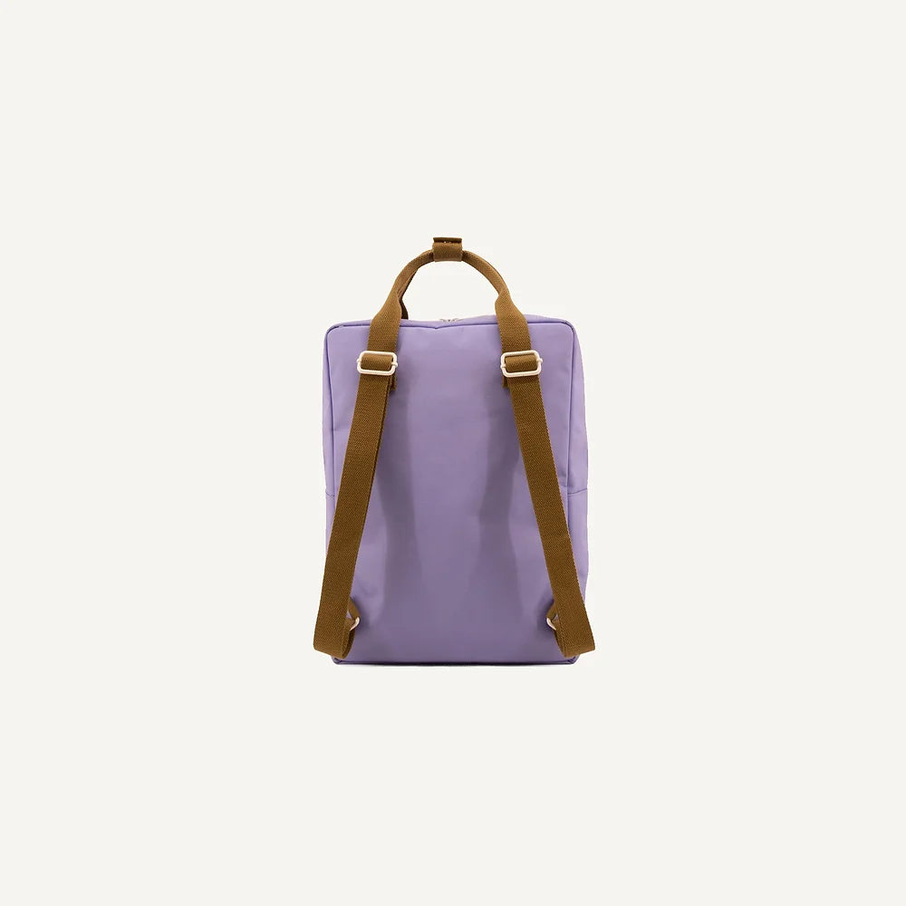 Large Recycled Backpack - Blooming Purple Envelope
