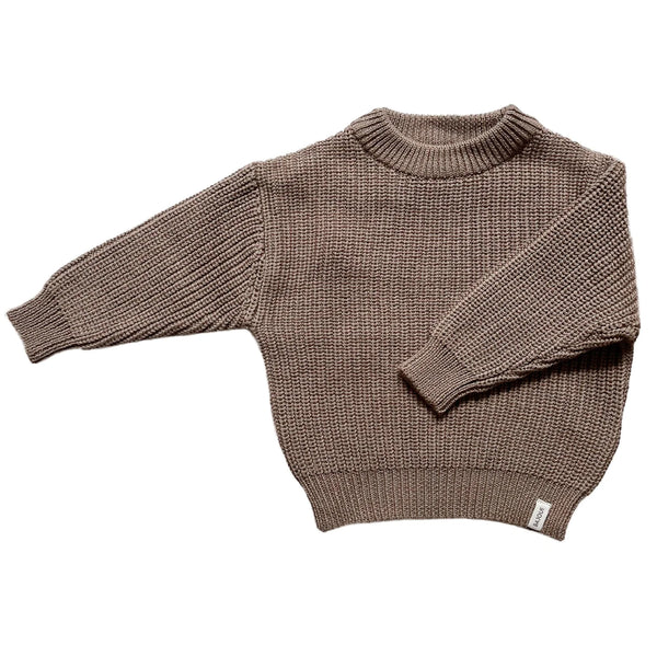 Evolutionary baby sweater and <tc>kids</tc> in Knit - Cappuccino