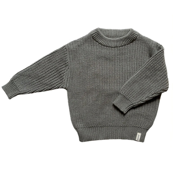 Pull évolutif bébé et enfant en Tricot - Sauge