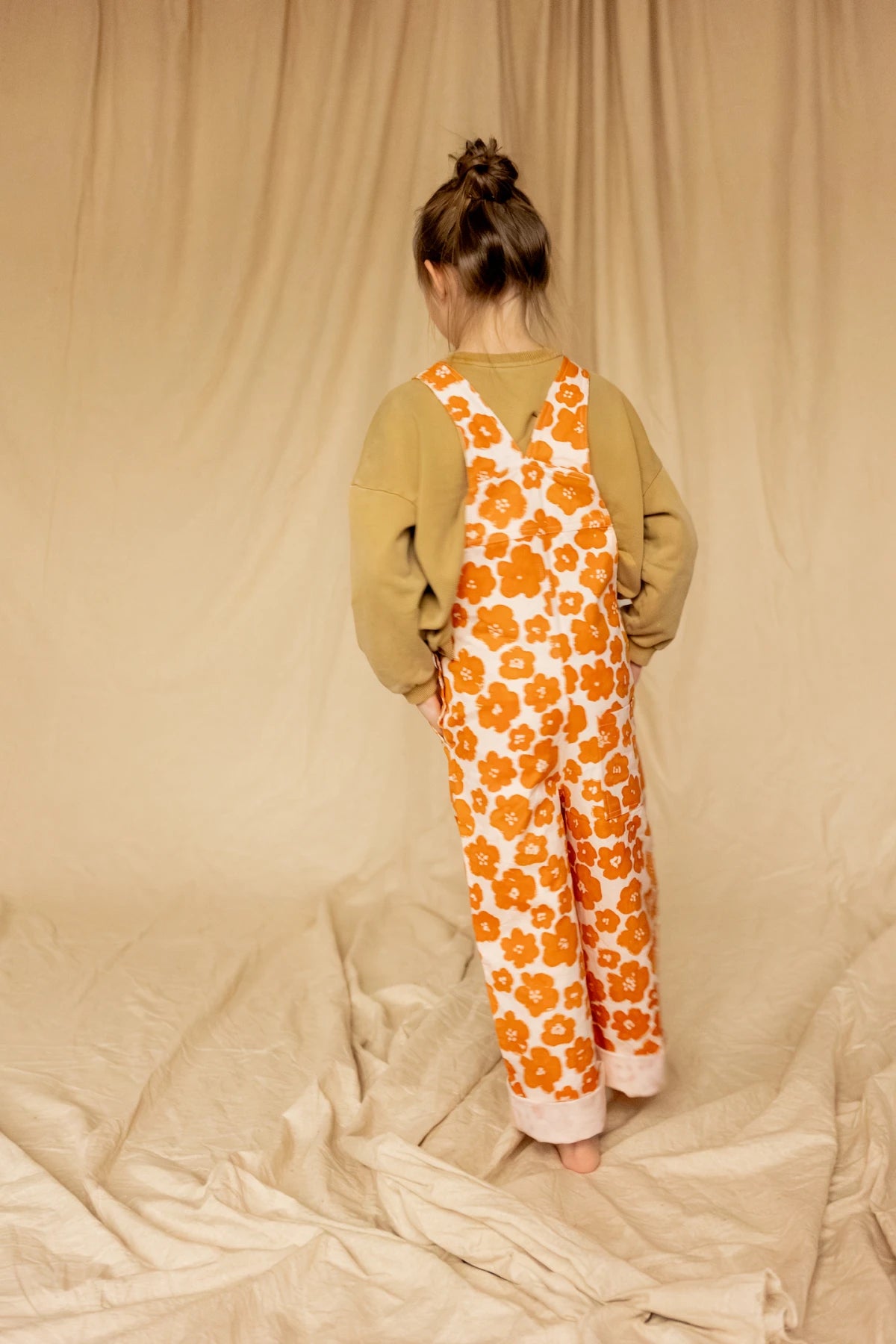 Macha Overalls - Flora Bold Orange