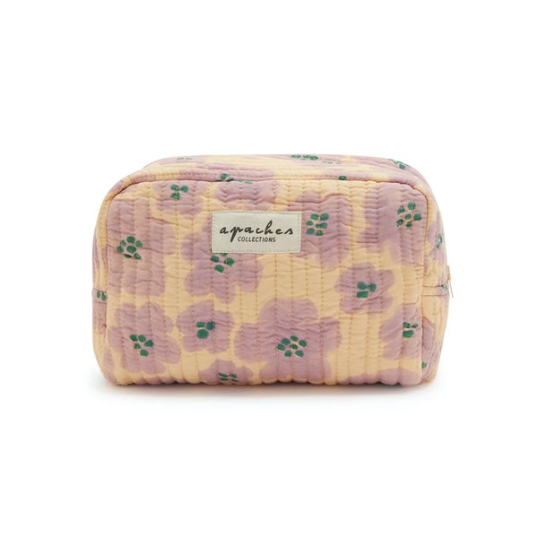 Small Gaya pencil case - Flora Bold Lavender