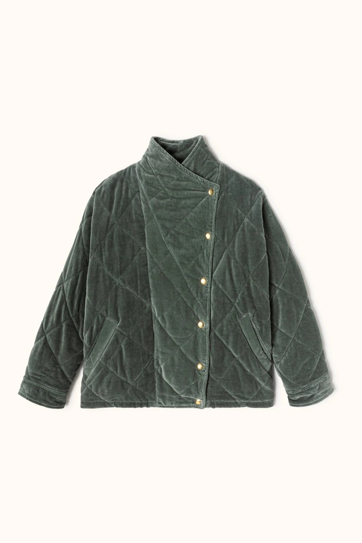 Oversized quilted velvet - Velvet, 4 colors