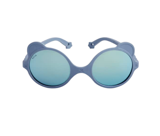 Lunettes de soleil 1-2 ans Ourson Baby Bleu Argenté