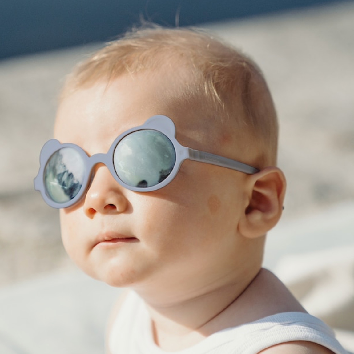 Sunglasses 1-2 years Ourson Baby Blue Silver