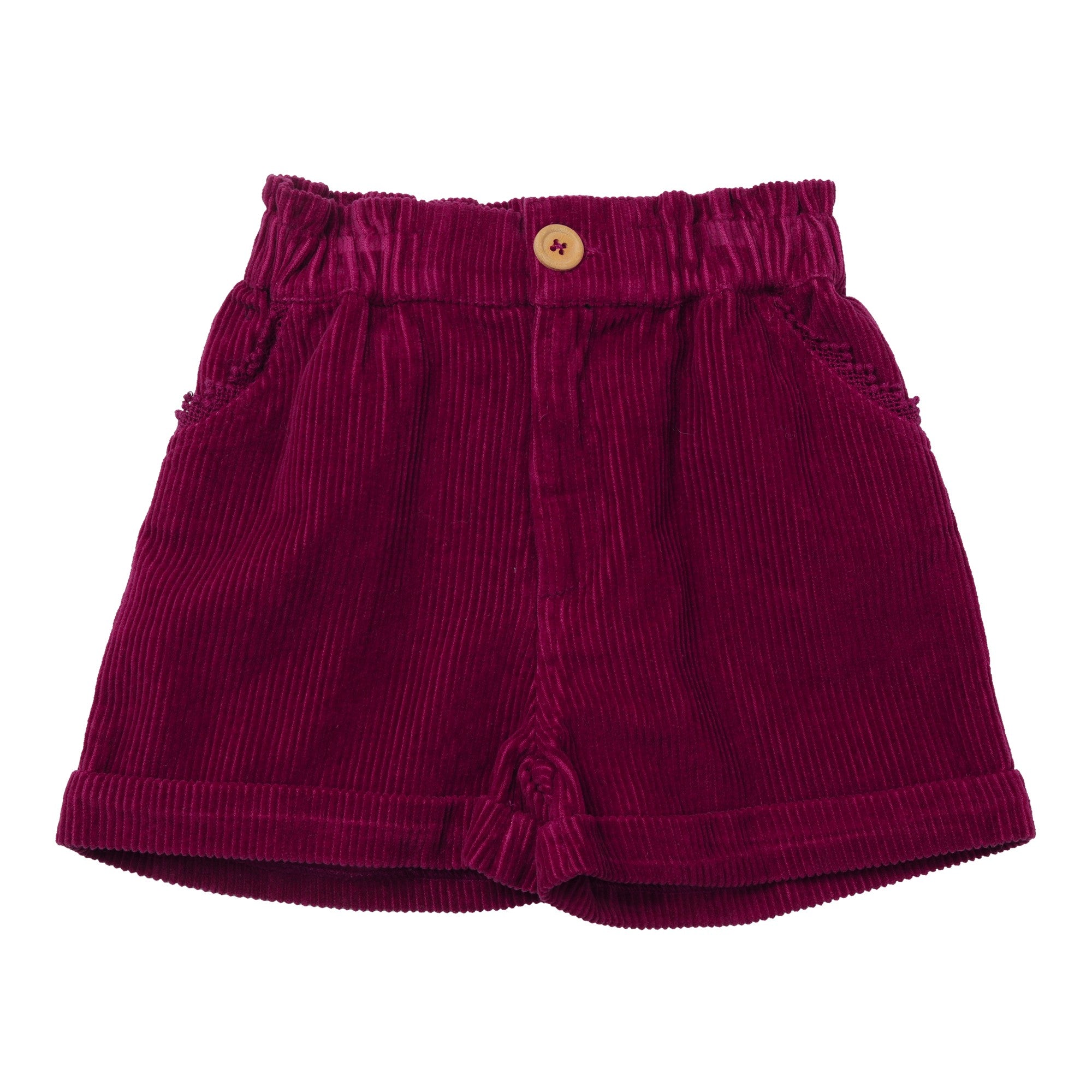 Corduroy shorts - Cassis
