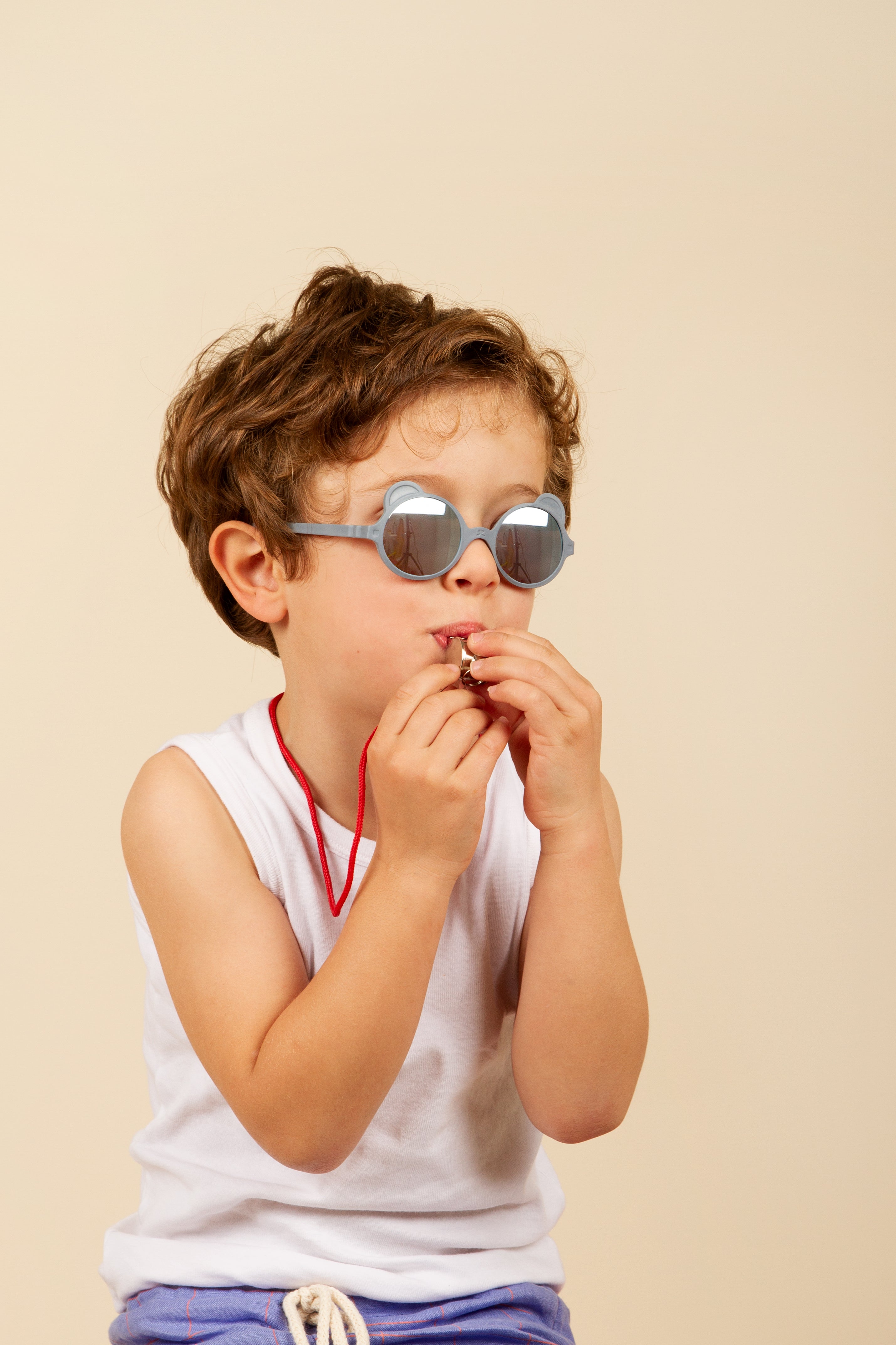 Sunglasses, 2-4 years Ourson Silver blue