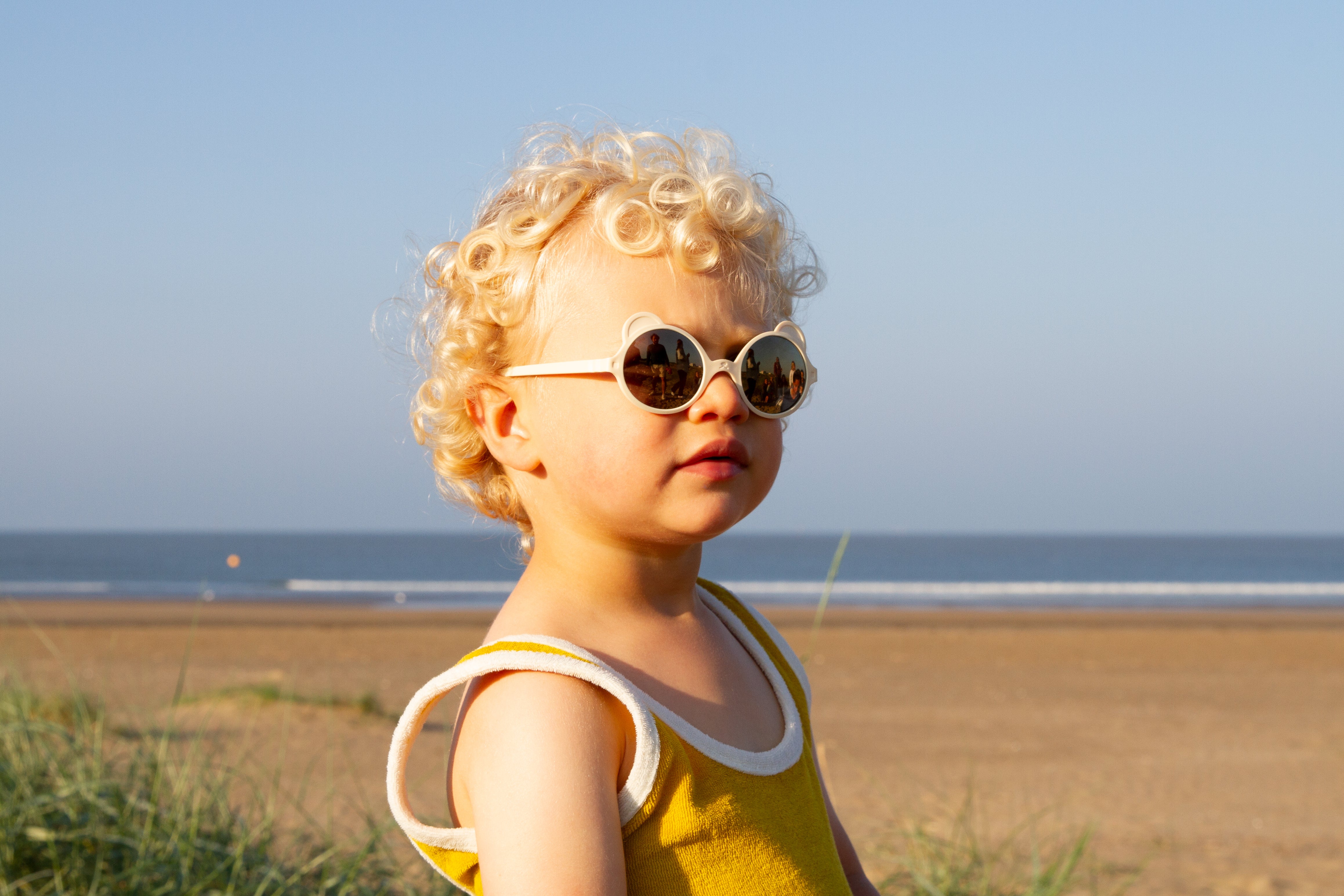 Lunettes de soleil 1-2 ans Ourson Crème