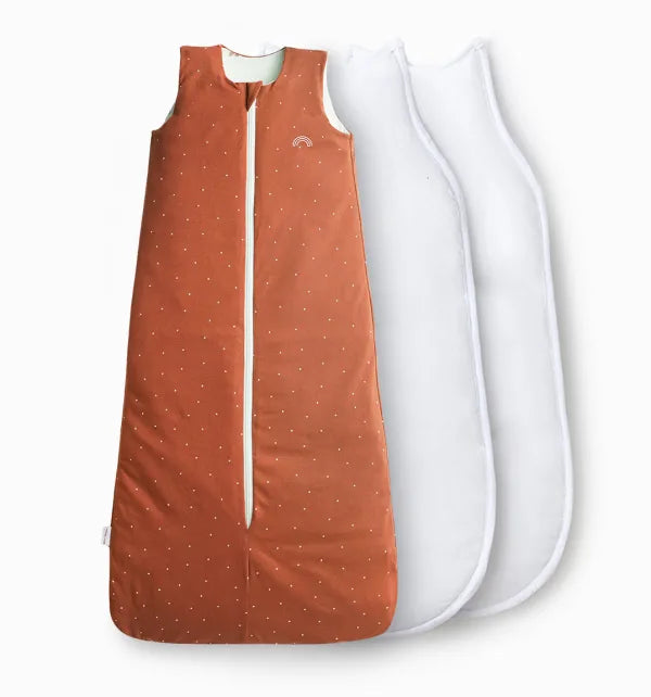 Reversible 4-Season Sleeping Bag - Terracotta