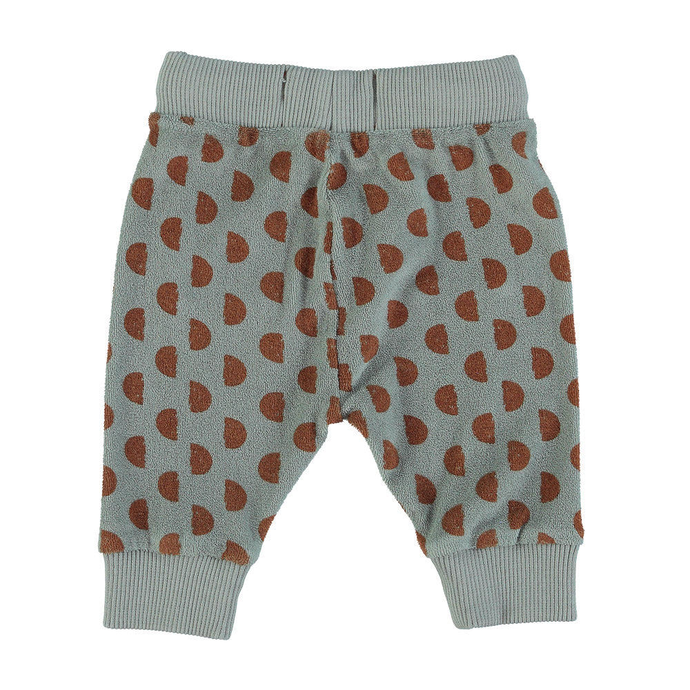 Baby Terry Legging - Greenish grey