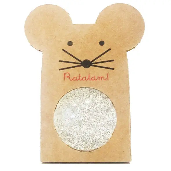 Glitter bouncing ball - Silver mouse
