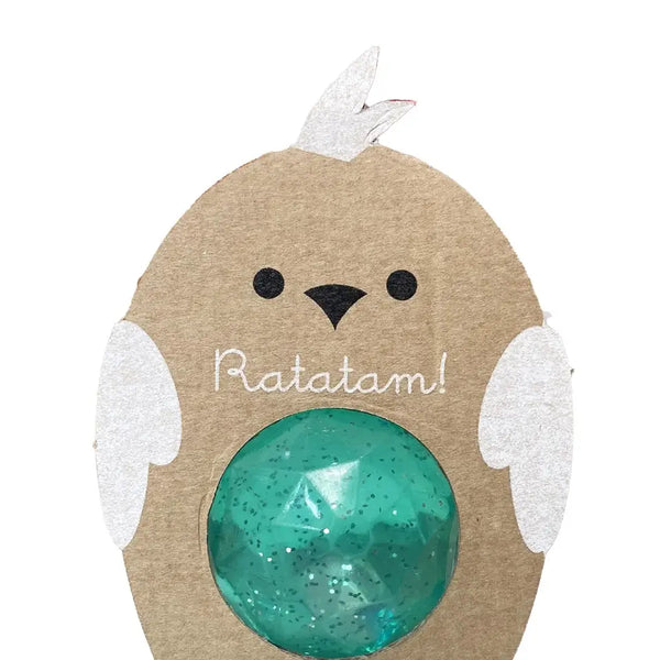 Glitter Bouncing Ball - Green Diamond