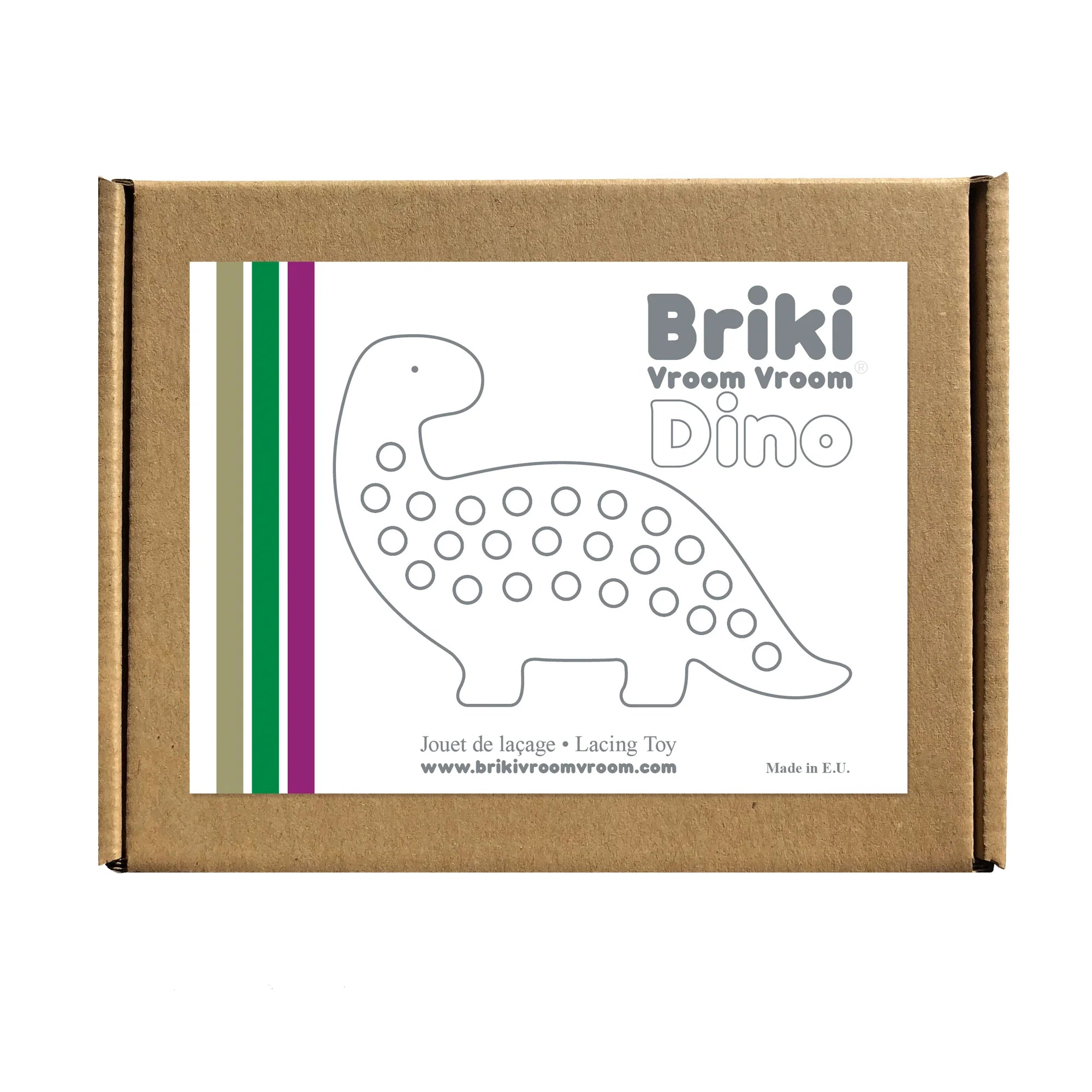 Wooden lacing toy - Dino