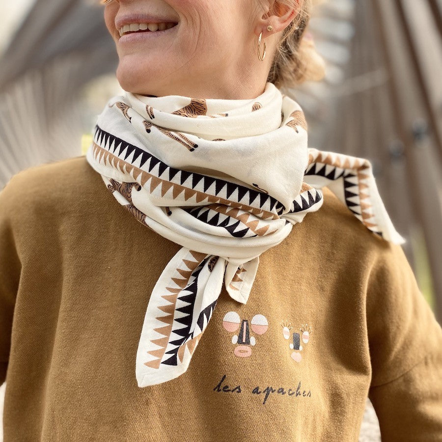 Foulard LATIKA - Zèbre